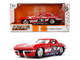 1963 Chevrolet Corvette Stingray #63 Chevy Racing Red with White and Blue Stripes Bigtime Muscle Series 1/24 Diecast Model Car Jada 36594