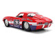 1963 Chevrolet Corvette Stingray #63 Chevy Racing Red with White and Blue Stripes Bigtime Muscle Series 1/24 Diecast Model Car Jada 36594