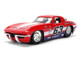 1963 Chevrolet Corvette Stingray #63 Chevy Racing Red with White and Blue Stripes Bigtime Muscle Series 1/24 Diecast Model Car Jada 36594