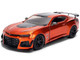 2024 Chevrolet Camaro ZL1 1LE Orange Metallic with Black Stripes Bigtime Muscle Series 1/24 Diecast Model Car Jada 36596