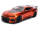 2024 Chevrolet Camaro ZL1 1LE Orange Metallic with Black Stripes Bigtime Muscle Series 1/24 Diecast Model Car Jada 36596