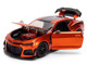 2024 Chevrolet Camaro ZL1 1LE Orange Metallic with Black Stripes Bigtime Muscle Series 1/24 Diecast Model Car Jada 36596