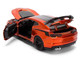 2024 Chevrolet Camaro ZL1 1LE Orange Metallic with Black Stripes Bigtime Muscle Series 1/24 Diecast Model Car Jada 36596