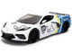 2020 Chevrolet Corvette Stingray C8 #89 Michelin White with Yellow and Blue Stripes Bigtime Muscle Series 1/24 Diecast Model Car Jada 36597