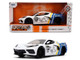 2020 Chevrolet Corvette Stingray C8 #89 Michelin White with Yellow and Blue Stripes Bigtime Muscle Series 1/24 Diecast Model Car Jada 36597