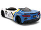 2020 Chevrolet Corvette Stingray C8 #89 Michelin White with Yellow and Blue Stripes Bigtime Muscle Series 1/24 Diecast Model Car Jada 36597