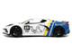 2020 Chevrolet Corvette Stingray C8 #89 Michelin White with Yellow and Blue Stripes Bigtime Muscle Series 1/24 Diecast Model Car Jada 36597