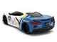 2020 Chevrolet Corvette Stingray C8 #89 Michelin White with Yellow and Blue Stripes Bigtime Muscle Series 1/24 Diecast Model Car Jada 36597