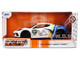 2020 Chevrolet Corvette Stingray C8 #89 Michelin White with Yellow and Blue Stripes Bigtime Muscle Series 1/24 Diecast Model Car Jada 36597