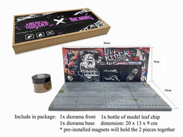 American Diorama X INK BMBRS LA Lowrider Street Art Diorama for 1/64 Scale Models American Diorama AD-2423MJ