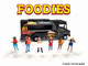 Foodies 6 piece Diecast Figure Set 6 Figures Limited Edition for 1/64 Scale Models American Diorama AD-64531MJ