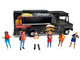 Foodies 6 piece Diecast Figure Set 6 Figures Limited Edition for 1/64 Scale Models American Diorama AD-64531MJ