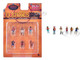 Foodies 6 piece Diecast Figure Set 6 Figures Limited Edition for 1/64 Scale Models American Diorama AD-64531MJ
