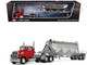 Ford LTL 9000 Day Cab with Heil Pneumatic Tank Trailer Heil Red 1/64 Diecast Model DCP/First Gear 60-2103