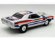 1970 Plymouth HEMI Cuda Street Machine White with Red and Blue Stripes Limited Edition to 366 pieces Worldwide 1/18 Diecast Model Car ACME A1806136