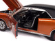 1966 Pontiac GTO Copper Blaze Metallic with Black Vinyl Top Hemmings Muscle Machines July 2024 Cover Car American Muscle Series 1/18 Diecast Model Car Auto World AMM1346