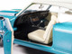 1969 Chevrolet Chevelle SS 396 Azure Turquoise Metallic with White Stripes White Vinyl Top and Interior Muscle Car & Corvette Nationals MCACN American Muscle Series 1/18 Diecast Model Car Auto World AMM1348