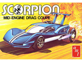 Skill 3 Model Kit Scorpion Mid-Engine Drag Coupe 1/25 Scale Model AMT AMT1501