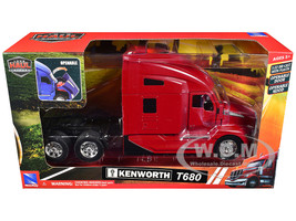 Kenworth T680 Truck Tractor Red Long Haul Truckers Series 1/32 Diecast Model New Ray 11073