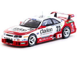 Nissan NISMO GT R LM #23 Kazuyoshi Hoshino Toshio Suzuki Masahiko Kageyama Presentation 24 Hours of Le Mans 1995 Hobby64 Series 1/64 Diecast Model Car Tarmac Works T64-067-95LM23