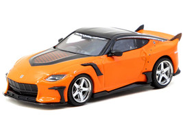 Nissan VeilSide FFZ400 Fairlady Z RHD Right Hand Drive Orange with Black Top Global64 Series 1/64 Diecast Model Tarmac Works T64G-074-OR