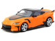 Nissan VeilSide FFZ400 Fairlady Z RHD Right Hand Drive Orange with Black Top Global64 Series 1/64 Diecast Model Tarmac Works T64G-074-OR