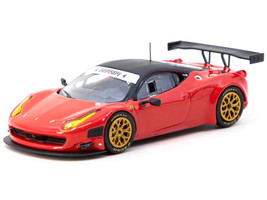 Ferrari 458 Italia GT3 Red with Black Top Road64 Series 1/64 Diecast Model Car Tarmac Works T64R-073-RE