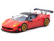 Ferrari 458 Italia GT3 Red with Black Top Road64 Series 1/64 Diecast Model Car Tarmac Works T64R-073-RE
