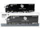 Mitsubishi Fuso Super Great Truck RHD Right Hand Drive with Transporter Liberty Walk Black Truck64 Series 1/64 Diecast Model Car Tarmac Works T64T-TL001-LBB
