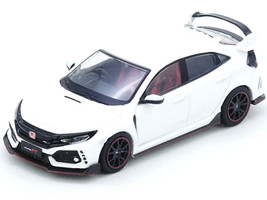 Honda Civic Type R FK8 RHD Right Hand Drive White 1/64 Diecast Model Car Inno Models IN64-FK8-WHI