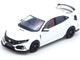Honda Civic Type R FK8 RHD Right Hand Drive White 1/64 Diecast Model Car Inno Models IN64-FK8-WHI