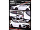 Honda Civic Type R FK8 RHD Right Hand Drive White 1/64 Diecast Model Car Inno Models IN64-FK8-WHI