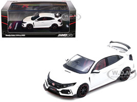Honda Civic Type R FK8 RHD Right Hand Drive White 1/64 Diecast Model Car Inno Models IN64-FK8-WHI