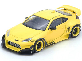 Toyota GR86 Pandem RHD Right Hand Drive Yellow 1/64 Diecast Model Car Inno Models IN64-GR86P-YL