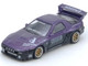 Mazda RX7 FC3S Pandem Rocket Bunny Kit Purple Metallic and Black 1/64 Diecast Model Car Inno Models IN64-RX7FCP-PB