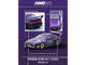 Mazda RX7 FC3S Pandem Rocket Bunny Kit Purple Metallic and Black 1/64 Diecast Model Car Inno Models IN64-RX7FCP-PB