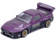Mazda RX7 FC3S Pandem Rocket Bunny Kit Purple Metallic and Black 1/64 Diecast Model Car Inno Models IN64-RX7FCP-PB