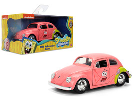 1959 Volkswagen Beetle Patrick Star Livery Pink SpongeBob SquarePants 1999 Current TV Series Hollywood Rides Series 1/32 Diecast Model Car Jada 35479