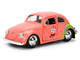 1959 Volkswagen Beetle Patrick Star Livery Pink SpongeBob SquarePants 1999 Current TV Series Hollywood Rides Series 1/32 Diecast Model Car Jada 35479