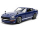 1972 Datsun 240Z Blue with White Stripes JDM Tuners Series 1/24 Diecast Model Car Jada 37020