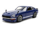 1972 Datsun 240Z Blue with White Stripes JDM Tuners Series 1/24 Diecast Model Car Jada 37020