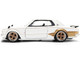 1971 Nissan Skyline 2000GT R RHD Right Hand Drive White with Gold Graphics JDM Tuners Series 1/24 Diecast Model Car Jada 37021