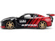2009 Nissan GT R R35 Ben Sopra Advan Black and Red JDM Tuners Series 1/24 Diecast Model Car Jada 37022