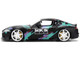 2020 Toyota GR Supra HKS Matt Black with Graphics JDM Tuners Series 1/24 Diecast Model Car Jada 37023