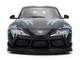 2020 Toyota GR Supra HKS Matt Black with Graphics JDM Tuners Series 1/24 Diecast Model Car Jada 37023