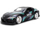 2020 Toyota GR Supra HKS Matt Black with Graphics JDM Tuners Series 1/24 Diecast Model Car Jada 37023