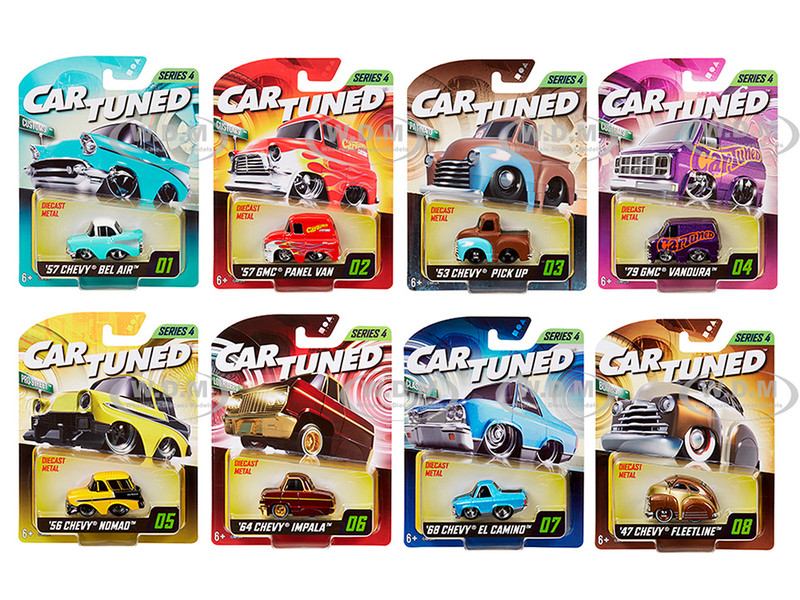 Mainline 2025 Series 4 Set of 8 Pieces Diecast Model Cars CarTuned 592631-XX3