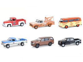 Blue Collar Collection Series 14 Set of 6 pieces 1/64 Diecast Model Cars Greenlight 35300SET