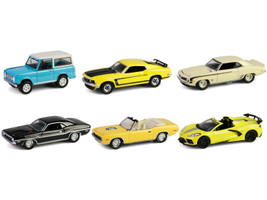 Barrett Jackson Series 15 Set of 6 Cars 1/64 Diecast Model Cars Greenlight 37320SET