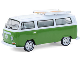 1968 Volkswagen Type II Microbus Green and White Barrett Jackson Series 16 1/64 Diecast Model Car Greenlight 37330C